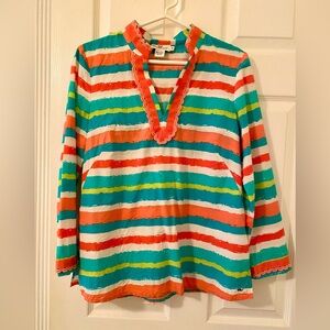 Colorful Striped Women's Top